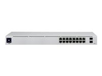UBQ Switch 16p 8pPoE 42W 2SFP L2 Rack