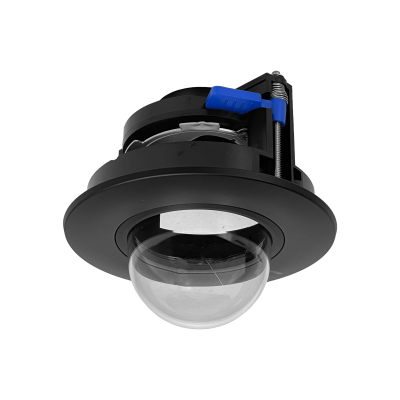 FMUB. UI Soporte de Techo Empotrado Negro con Cubierta Transparente para UVC-G5-DomeUltra