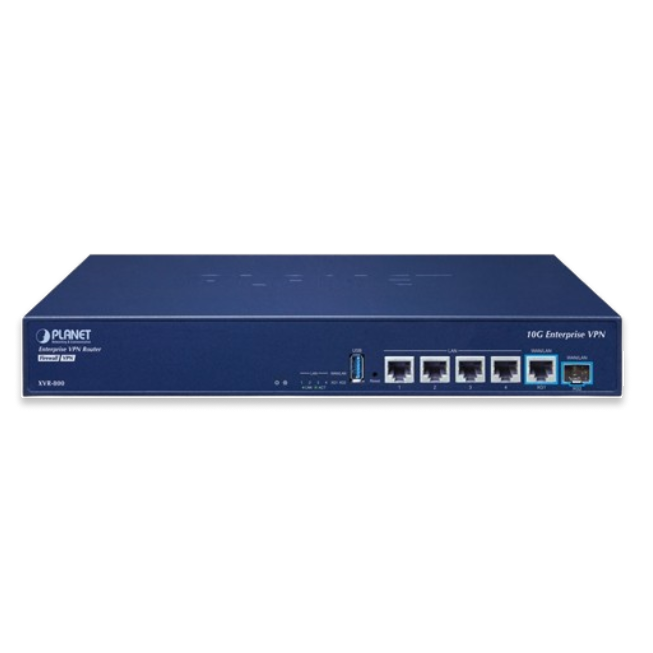 Router de Seguridad VPN Empresarial PLANET XVR-800 con Doble 10G y 4 Puertos Gigabit
