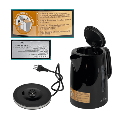 HERVIDOR-17 Hervidor de Agua Electrico 1,7Lts 220v