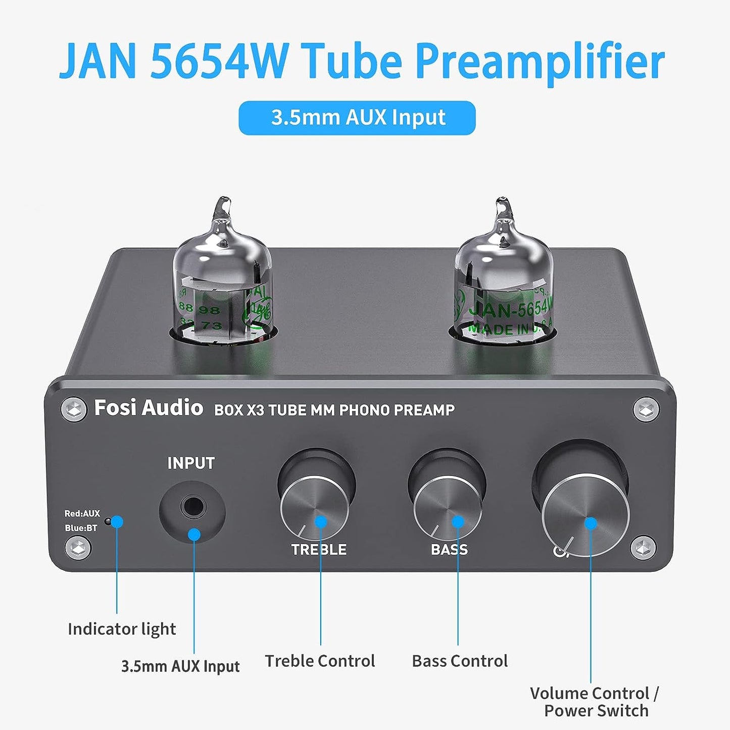Etapa Preamplificadora para Giradiscos – Fosi Audio Box X3 con Conexión Inalámbrica