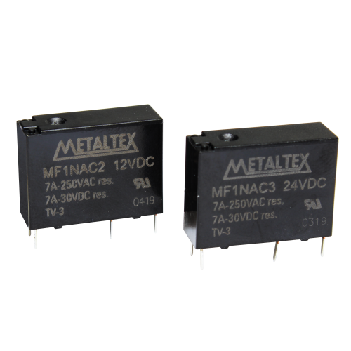 Relé industrial miniatura de potencia 1NA hasta 10A serie MF - 5VDC