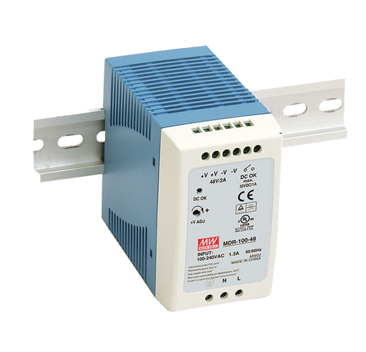 Fuente de poder Riel DIN 100W plástico MDR-100 - 24V