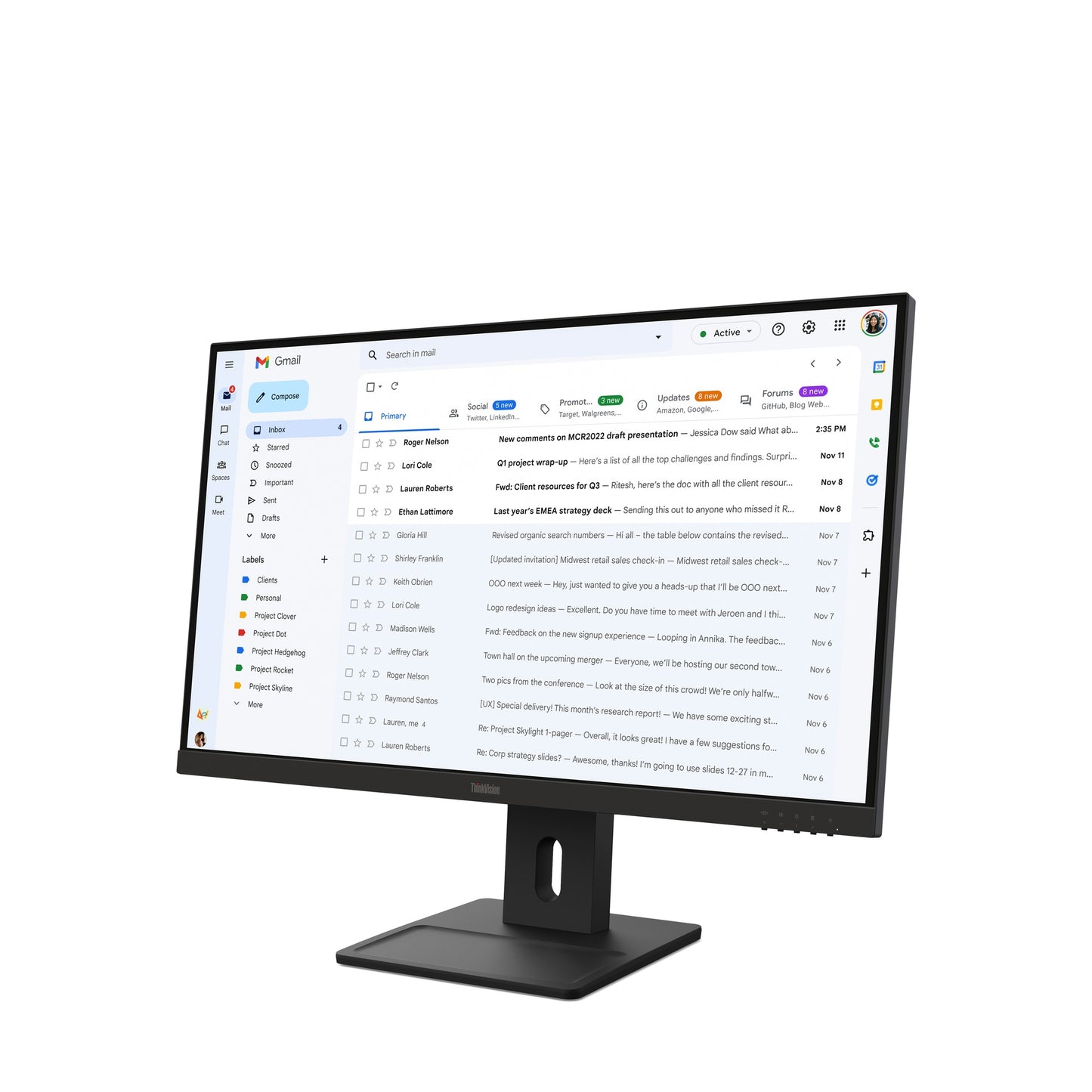 Lenovo Montor ThinkVision E27-40 27inch HDMI DP VGA