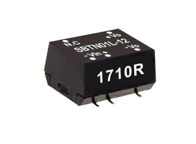Conversor DC-DC SMD no regulado 1W SBTN01 - 4.5 a 5.5VDC - 15V