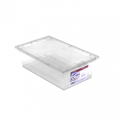 PLA-6 WENCO Recipiente con Cubierta 6Lts Transparente 21x34cm 11cm-Altura Rectangular
