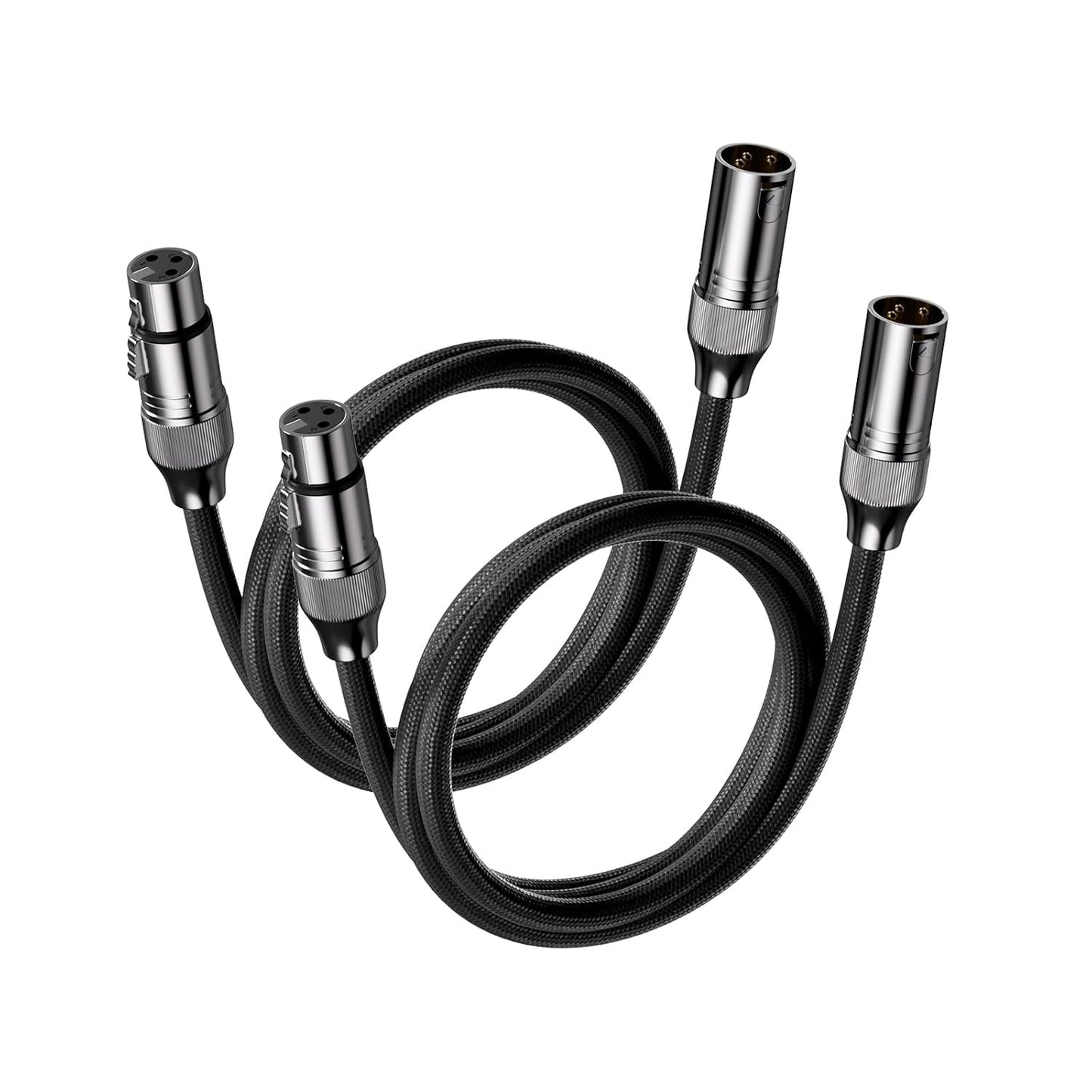 Pareja de Conectores XLR para Equipos Sonoros 1.2m/3.9ft – Fosi Audio
