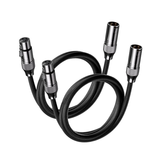 Pareja de Conectores XLR para Equipos Sonoros 1.2m/3.9ft – Fosi Audio
