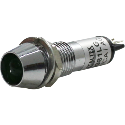 Indicador luz piloto 8mm cromado serie TPN-08 - Blanco - 220VAC/DC