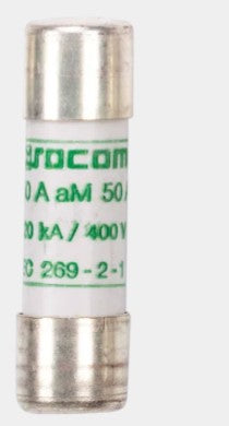 Fusibles cilíndricos 22x58 de tipo aM de 63A 690VAC sin percutor Socomec
