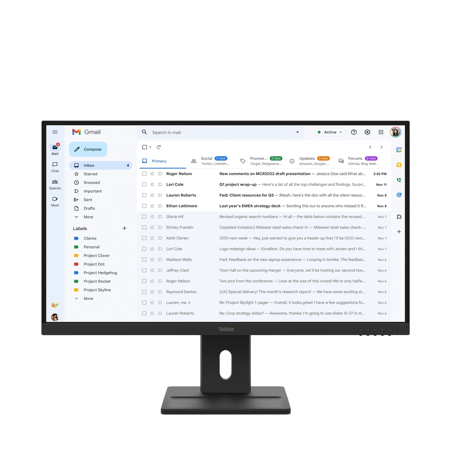 Lenovo Montor ThinkVision E27-40 27inch HDMI DP VGA