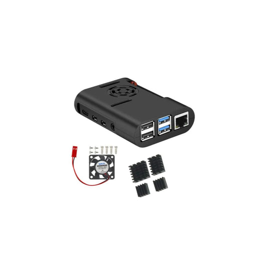 Estuche para Raspberry Pi 4 B con Ventilación y Sistemas de Disipación Térmica