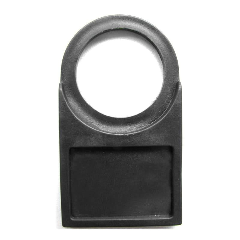 Identificador plástico con porta etiqueta para botón P20/M20