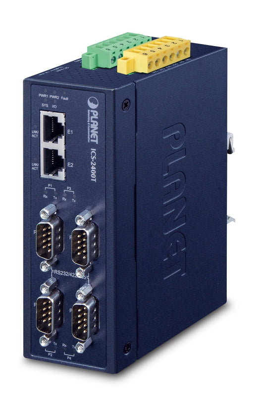 Servidor de Dispositivo Serie Industrial RS232/RS422/RS485 de 4 Puertos