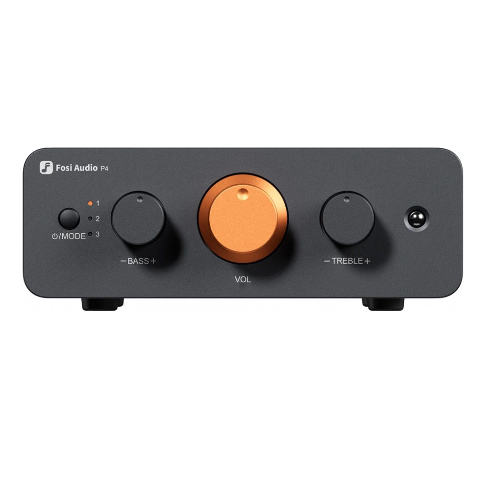 Preamplificador de Sonido Dual Canal con Entrada RCA e Salida Subwoofer – Fosi Audio P4 Mini