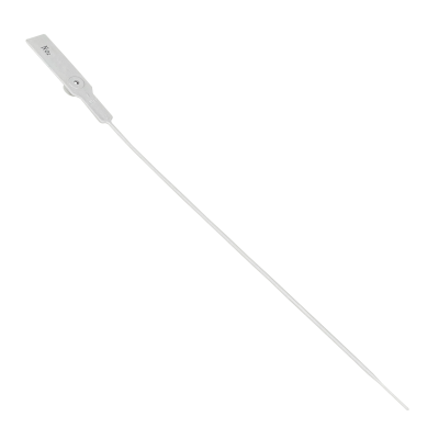 SELLO-B. 100 unidades de precintos de seguridad blancos Metalgrip de plástico, 28cm de largo