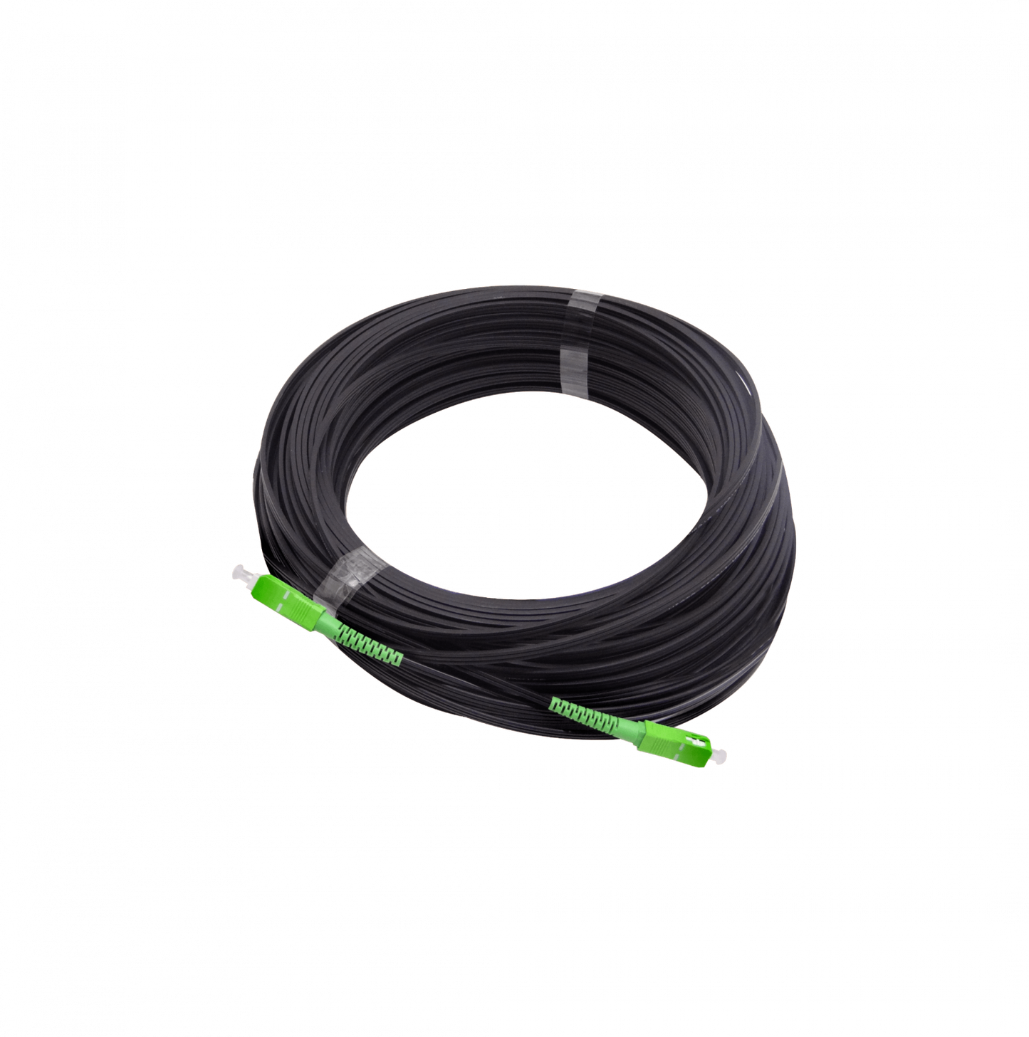 JPSA-50 Negro Cable Bajada-Puerto 50metros SC/APC Monomodo SM SX Pigtail Fibra Óptica G652D