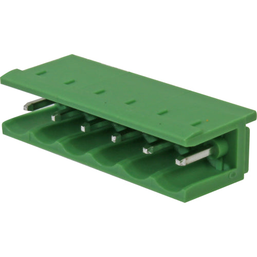 Bornera receptáculo circuito impreso 90° lateral abierto - paso 5.08mm BR8 - 5 vías