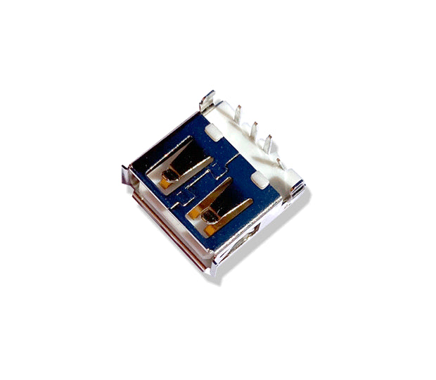 Lote De 100 Conectores USB Serie A Hembra Con Terminales Angulares 90°