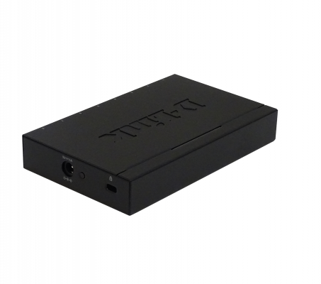DGS-108. Conmutador D-LINK con carcasa metálica de 8 puertos a 1000 Mbps Gigabit, sin administración, no apto para bastidor, formato reducido, incluye fuente de 5V