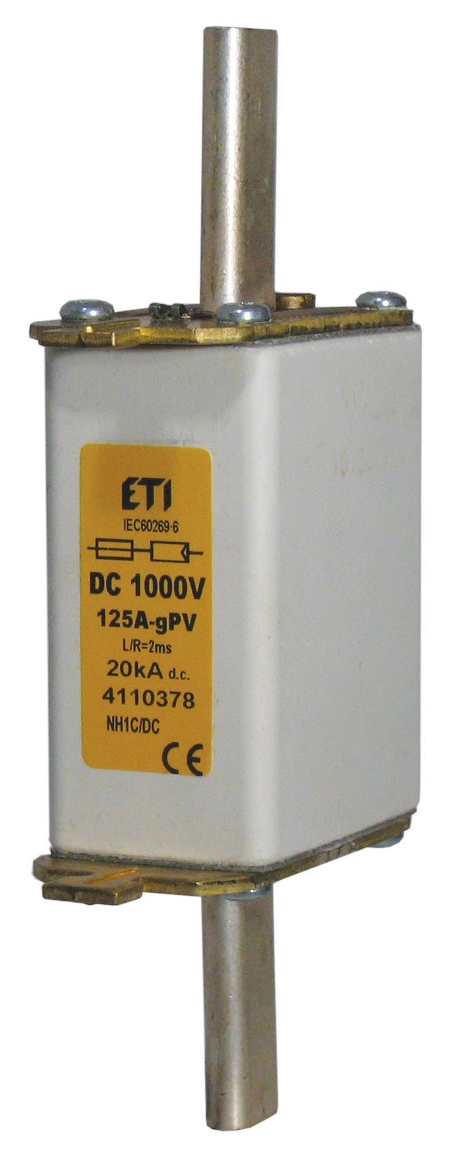 Fusible fotovoltáico 160A, 1000VDC curva gPV, tamaño NH1 marca ETI