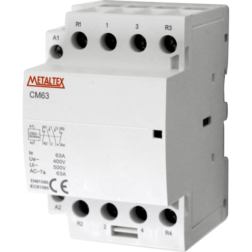 Contactor Modular bobina 230VAC 63A Serie CM63 - 2 Polos - 1NA+1NC - NO