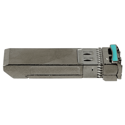 SFP10-1550 UBIQUITI. Transceptor SFP+ monomodo de 10 Gbps, longitud de onda 1550 nm, conector doble LC y alcance de 20 km, modelo UACC-OM-SFP10-1550.