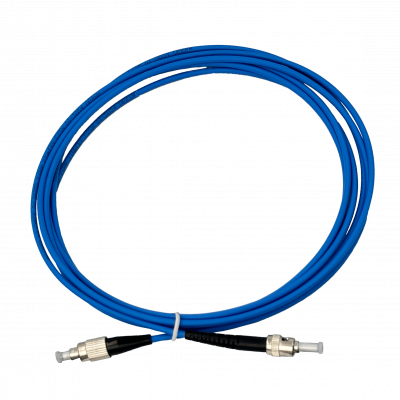 JBSTF3. Latiguillo de fibra óptica monomodo simplex ST-FC blindado LSZH de 3 metros, cable de 3,0 mm 9/125 µm