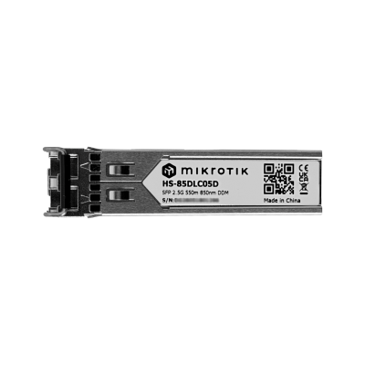 HS-85DLC05D MIKROTIK 2,5G 2-LC multimodo 550 m 850 nm Transceptor SFP 2,5 Gbps Gigabit DDM