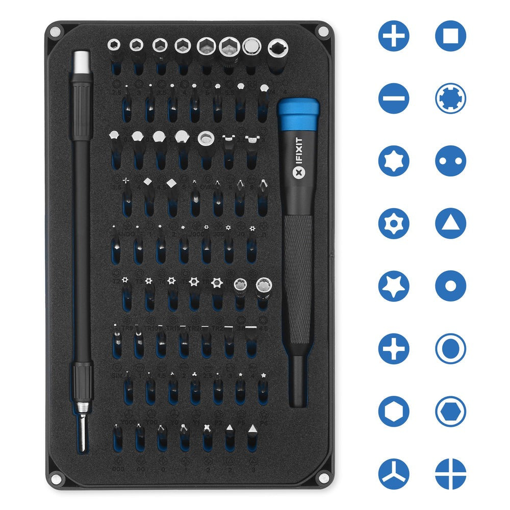 Juego de 64 Herramientas de Precisión iFixit Mako Destornillador