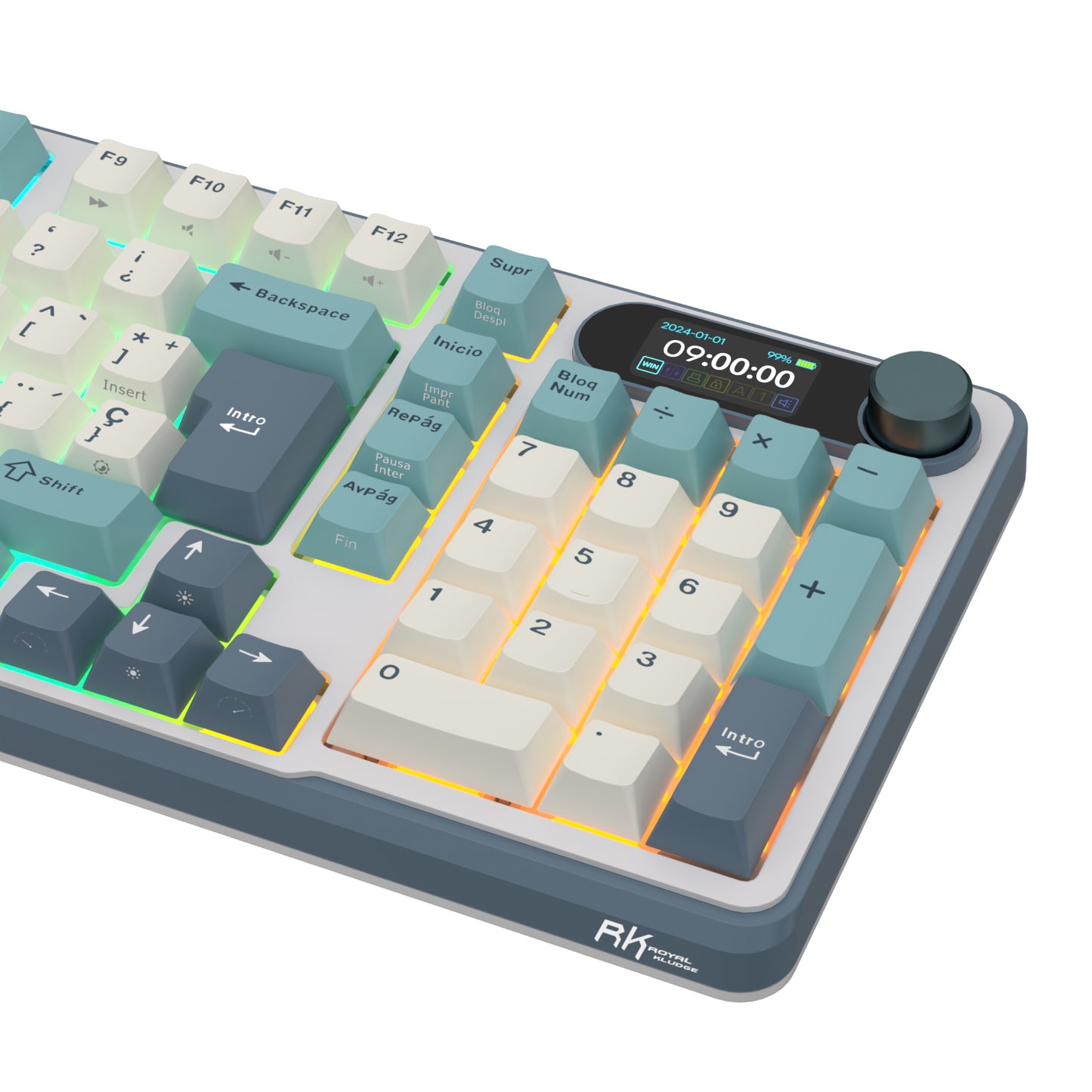 Teclado Mecánico Inalámbrico RK S98 Light Cloud 96% Español – Royal Kludge
