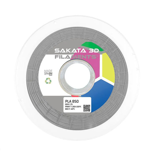 Filamento PLA 850 Tonalidad Gris 1.75mm 1kg – Sakata 3D