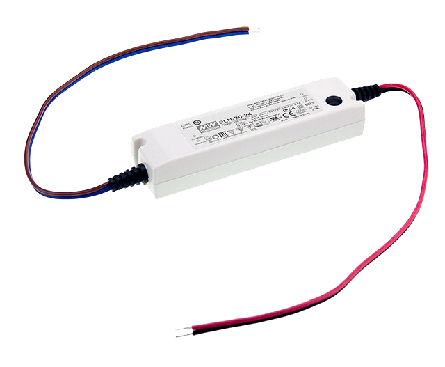 Driver LED plástico voltaje PFC 20W PLN-20 - 48V