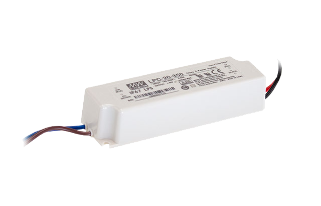 Driver LED plástico corriente 20W LPC-20 - 350mA (comúnmente usado)