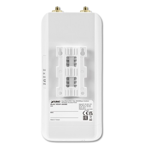 Access Point Outdoor Wi-Fi 7 Dual Band 3600Mbps PLANET WDAP-3600BE PoE+