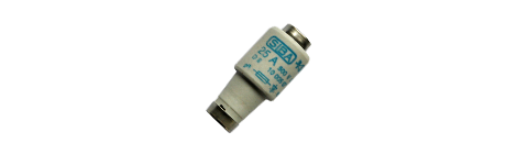 Fusible Diazed tamaño DIII, 35A, curva gR, marca SIBA, 500V
