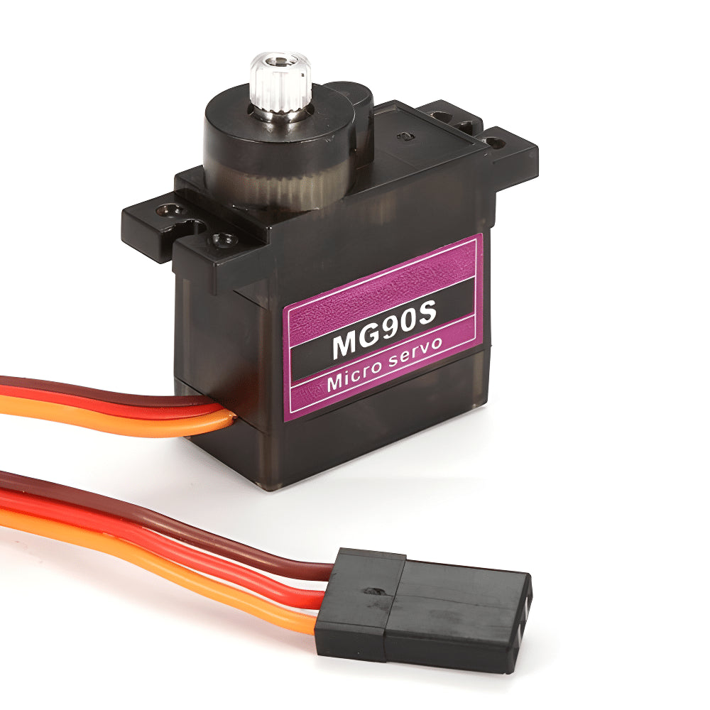 Servomotor en Miniatura MG90S – Transmisión de Engranajes Metálicos