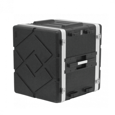 RK12X. Armario portátil de 12U/57cm de profundidad-42cm con 2 cubiertas de plástico para uso en exteriores en color negro