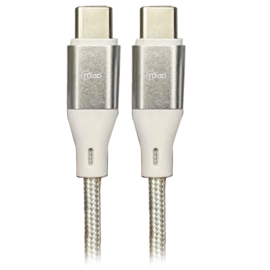 Conductor USB estándar C a estándar C tonalidad gris – Mlab