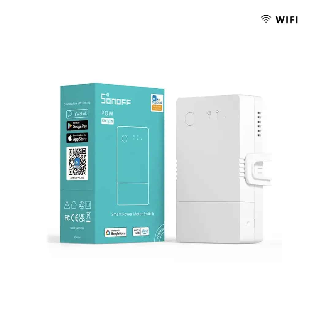 Interruptor Inteligente Sonoff POW Origin con Monitoreo de Consumo Eléctrico 16A