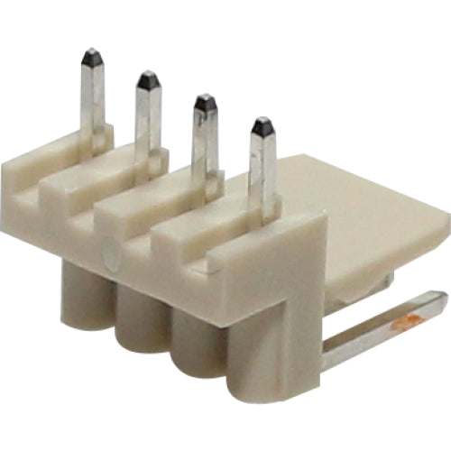 Conector para PCB macho 3A con paso 2.5mm 90° y 180° serie PC1 - 180° - 4 pines