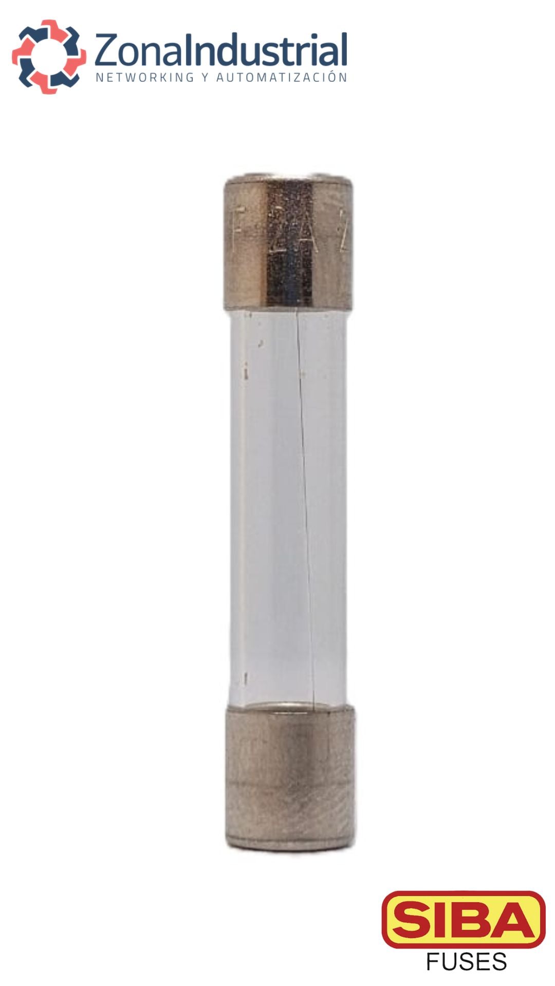 Fusible SIBA 6.3x32mm, vídrio L, 250V ac, curva F (Rápido) - 500mA