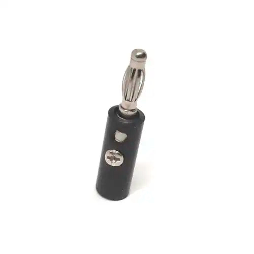 Conector Banana 4mm Género Macho Acabado Negro