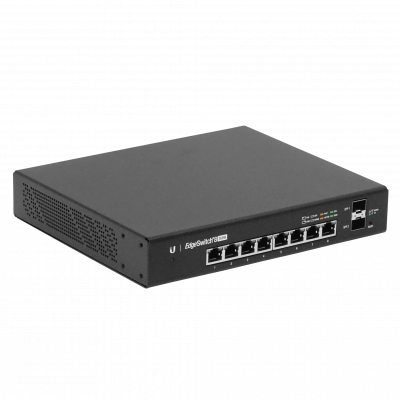 ES8-150W UBIQUITI 120W-tot 8-1000-PoE24/48af/52at 2-SFP Switch Administrable Capa 3 Consola
