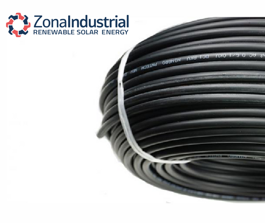 Cable solar negro 6mm² H1Z2Z2-K x 100mt