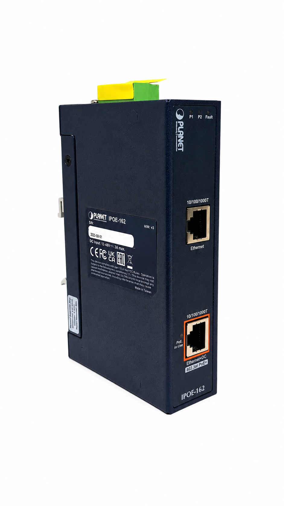 Inyector PoE industrial IEEE 802.3a Gigabit (Mid-span)