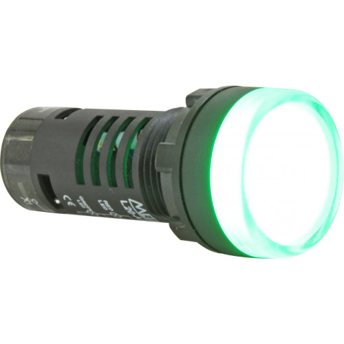 Indicador luz piloto plástico 22mm bicolor serie L20-AB - Rojo/Azul - 220VAC