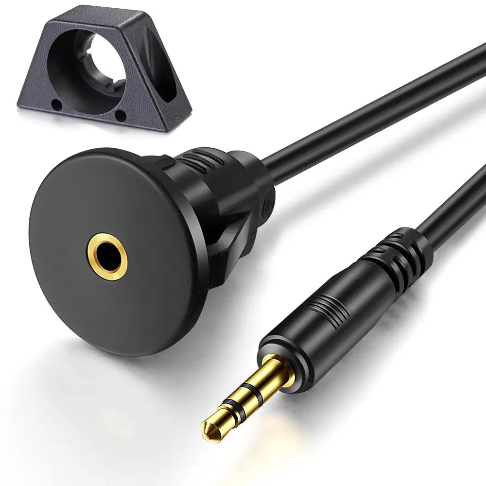 Alargue de Cable de Audio Conector Macho a Salida Hembra para Instalación