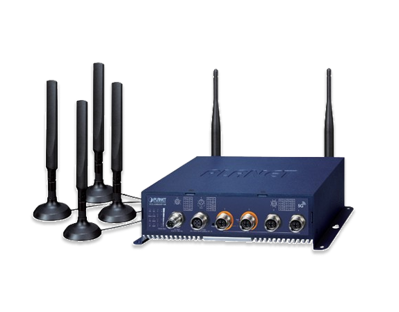 Gateway Industrial Vehicular 5G NR con PoE+ M12 PLANET