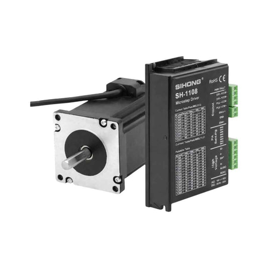 Conjunto actuador paso a paso Nema 34 8,2 Nm + Controlador